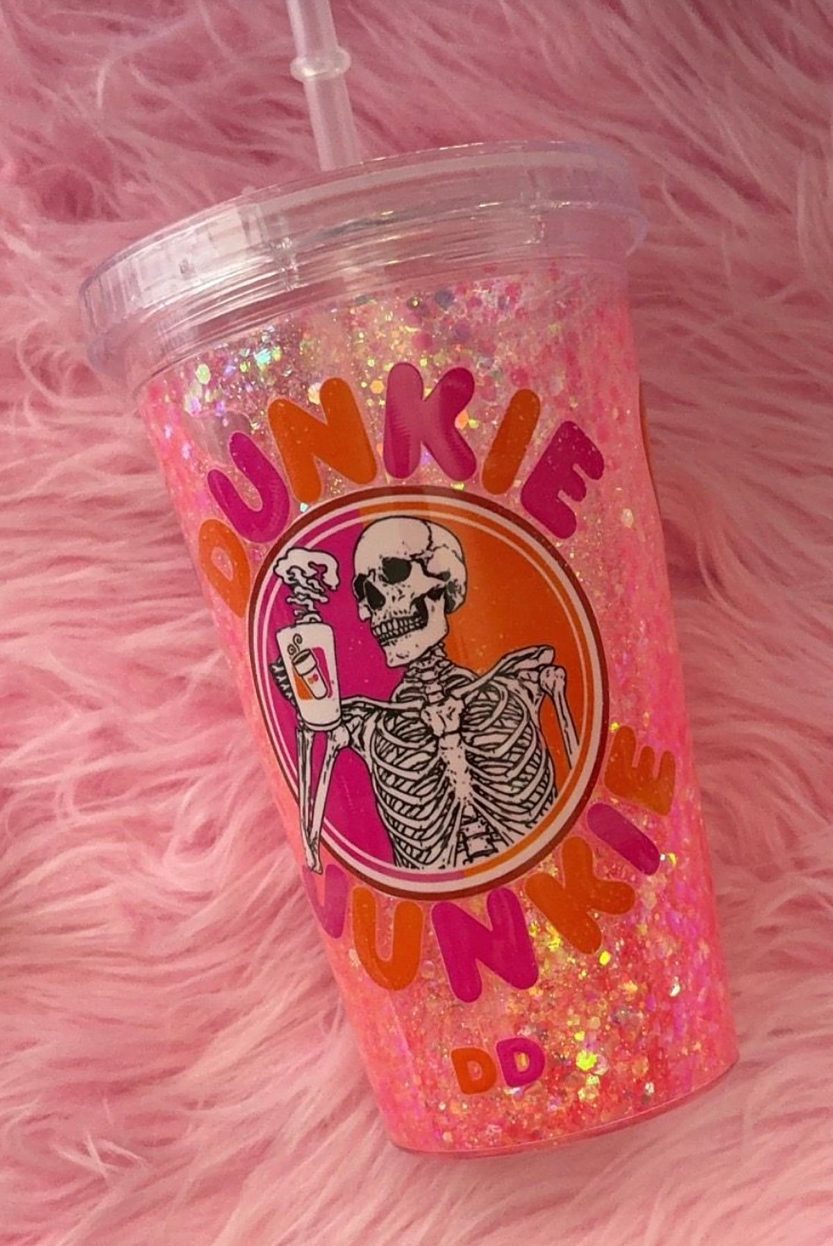 Pre-made 16oz. snowglobe tumbler